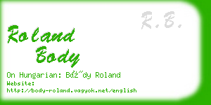 roland body business card